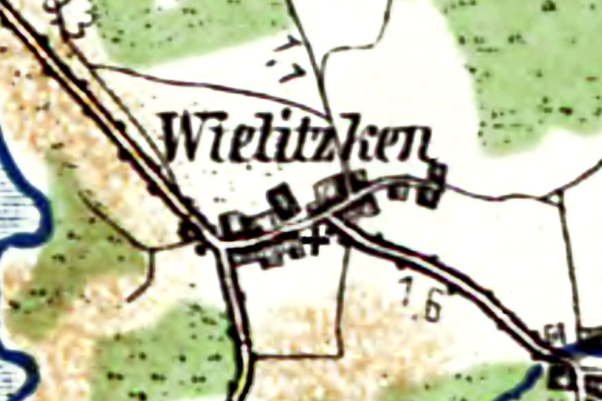 Mapa okolic Wieliczek