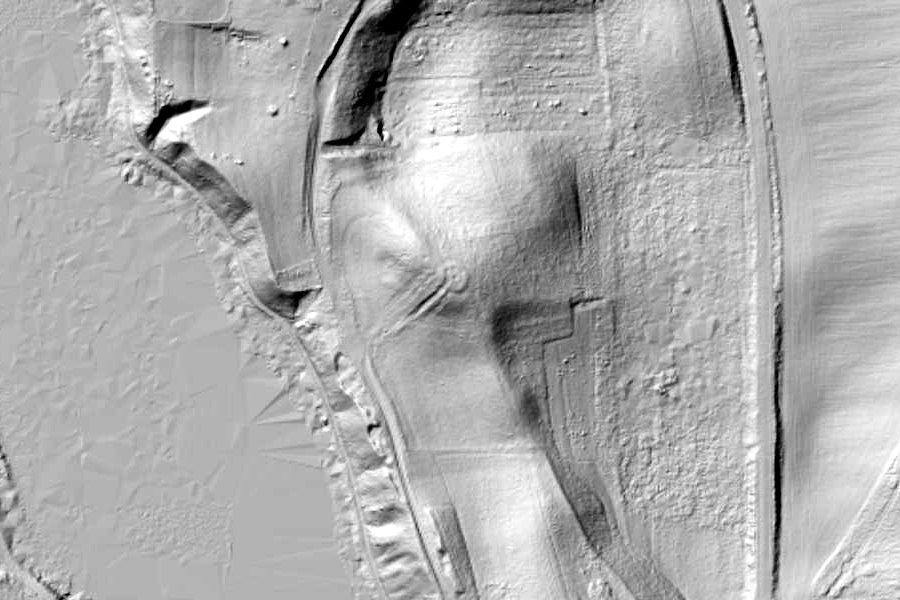 Wizualizacja terenu Galgenberg w technologii lidar