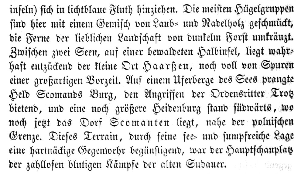 Fragment tekstu w języku niemieckim.
