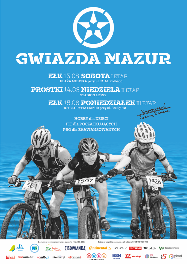 Plakat z napisem Gwiazda Mazur